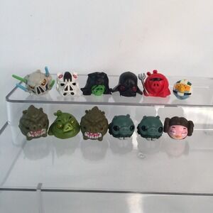 Hasbro Angry Birds Star Wars Telepods Figure Lot 12pc Multicolor 1in 2012 LFL